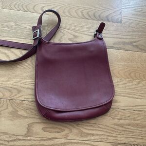 Vintage Coach Red Leather Women's Bag (DOD-9135)